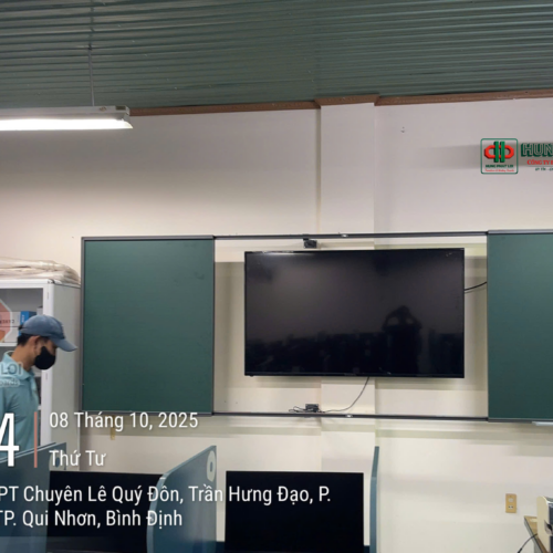 Lắp Đặt Bảng Trượt Và Nội Thất Tại Trường THPT Chuyên Lê Quý Đôn – Quy Nhơn