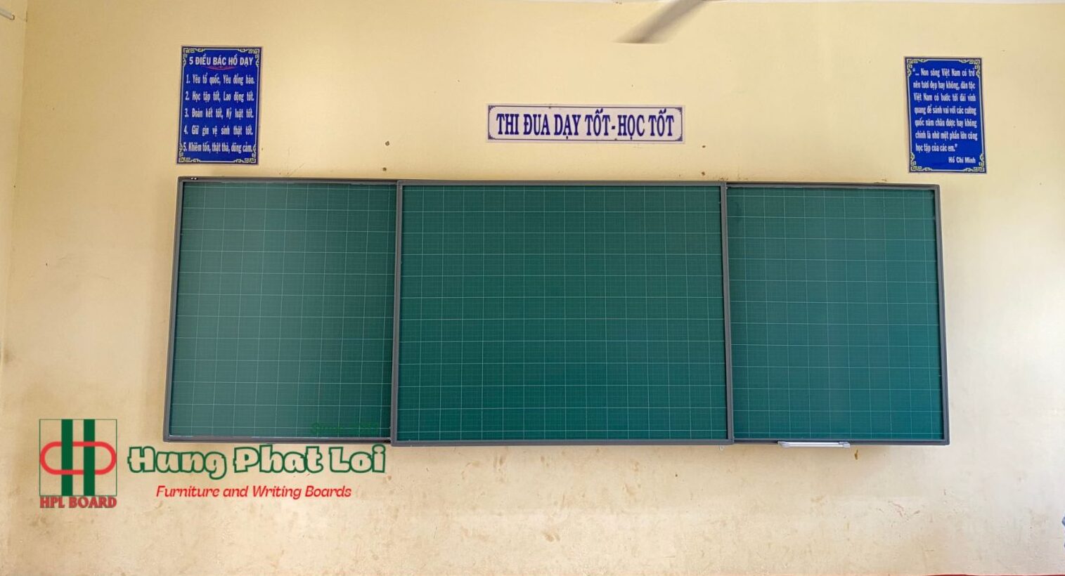 Mặt bảng 4 oly được tích hợp vào Hệ thống bảng trượt của Công ty Hưng Phát Lợi